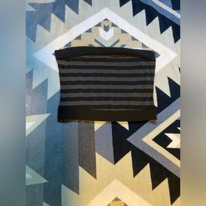 Black and Grey Tube Top Womens XS